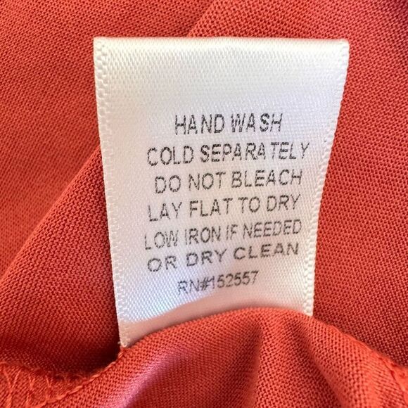 POLAGRAM Boho Chic Embroidered Midi Gypsy Short Sleeves Dress SZ L #2468 - Picture 13 of 14